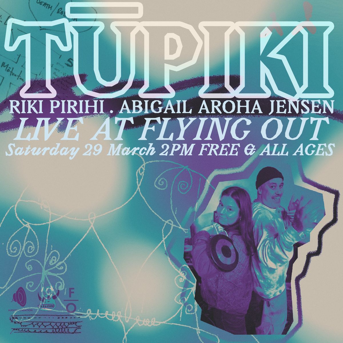 Riki Pirihi & Abigail Aroha Jensen 'T\u016bpiki' - Live at Flying Out