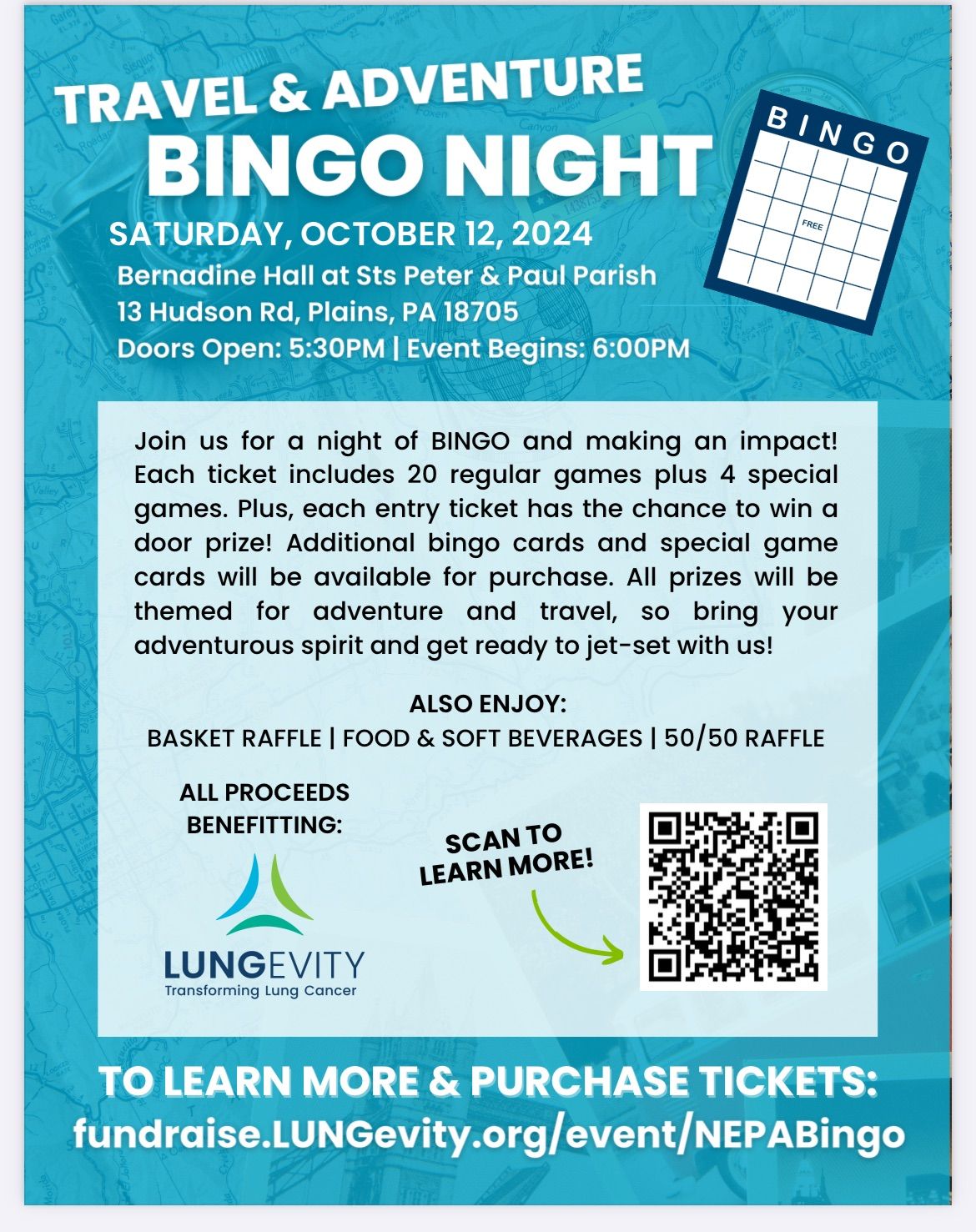 Travel & Adventure Bingo Night