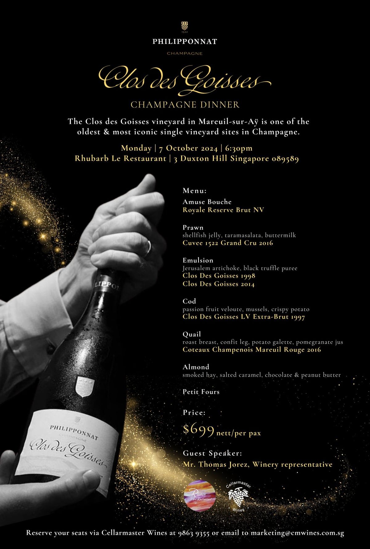 Clos Des Goisses | Philipponnat Champagne Dinner