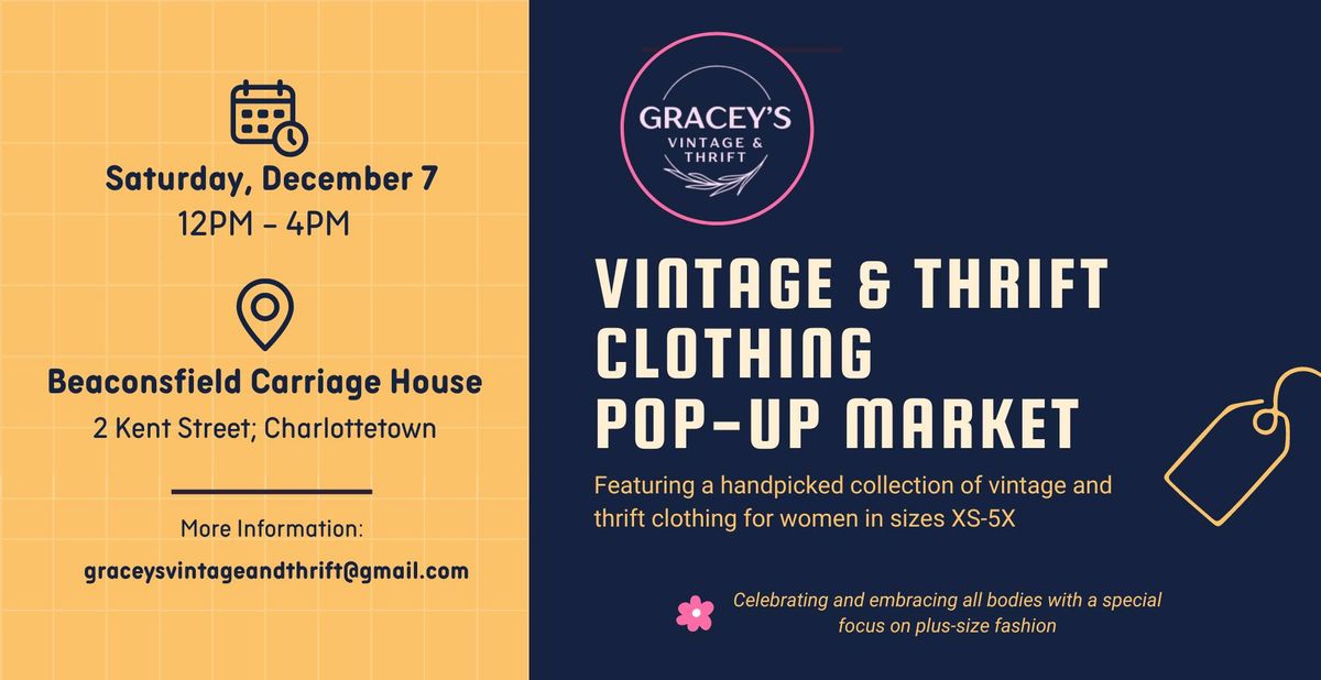 Vintage & Thrift Clothing Pop-Up Market @ Beaconsfield Carriage House 