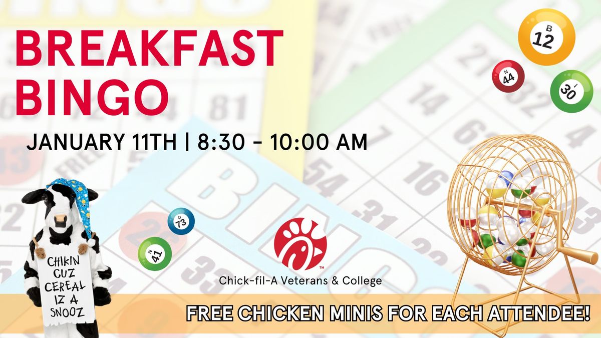 Breakfast Bingo at Chick-fil-A in Normal, IL