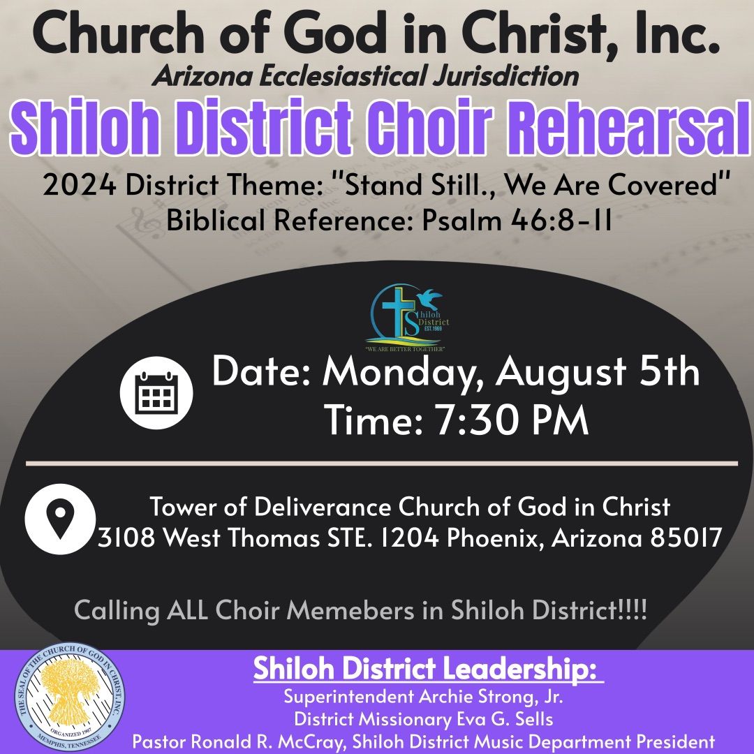 Shiloh District Mass Choir Rehearsal 