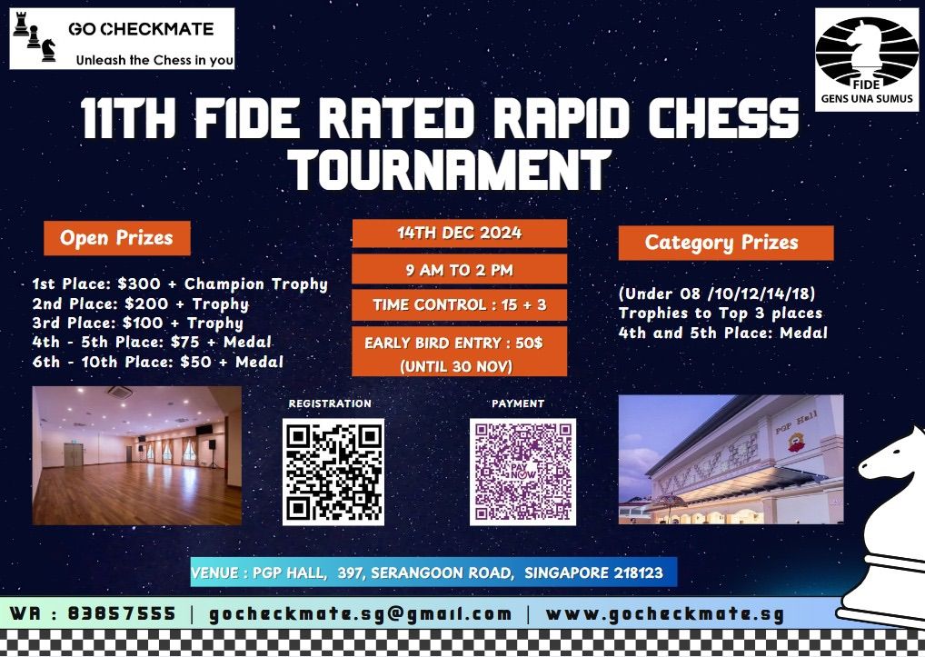 11th FIDE Rated Rapid Chess Tournament