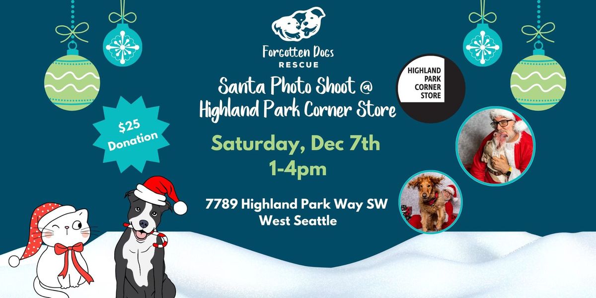 Santa Phots @ Highland Park Corner Store