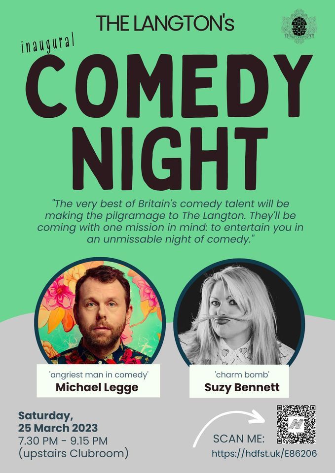 The Langton's inaugural Comedy Night | 25 March