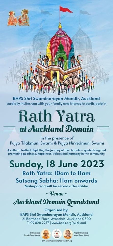 BAPS Shri Swaminarayan Mandir Auckland: Rath Yatra