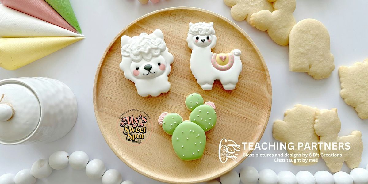 Llamas & Cacti Cookie Decorating Class - Beginner Friendly