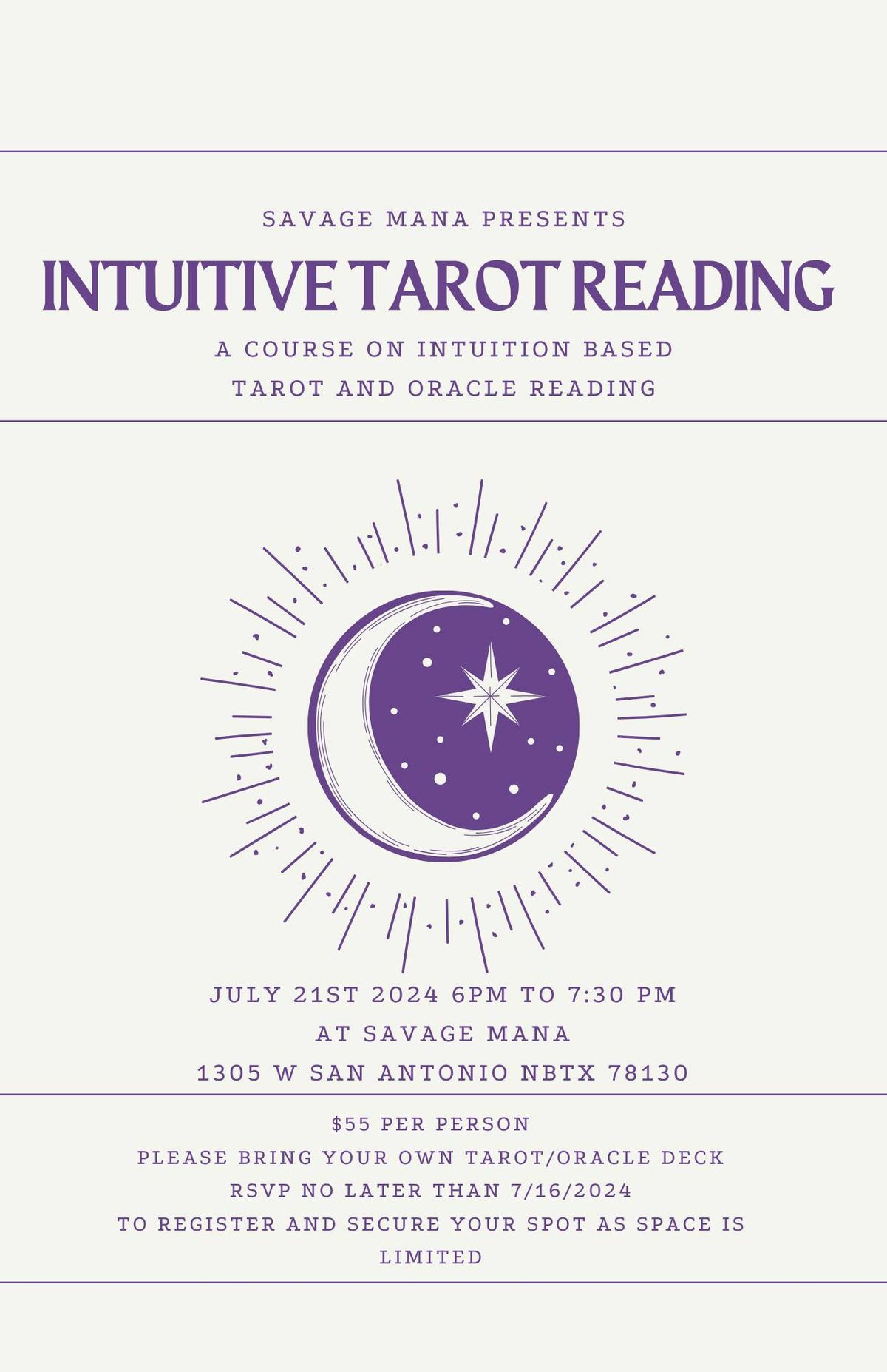 Intuitive Tarot Reading Class