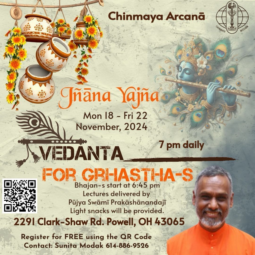 Yaj\u00f1a: Vedanta FOR GRHASTHAS