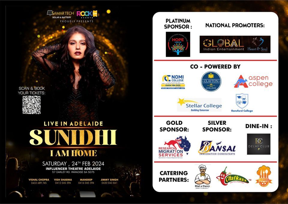 Sunidhi Chauhan: LIVE in Adelaide!