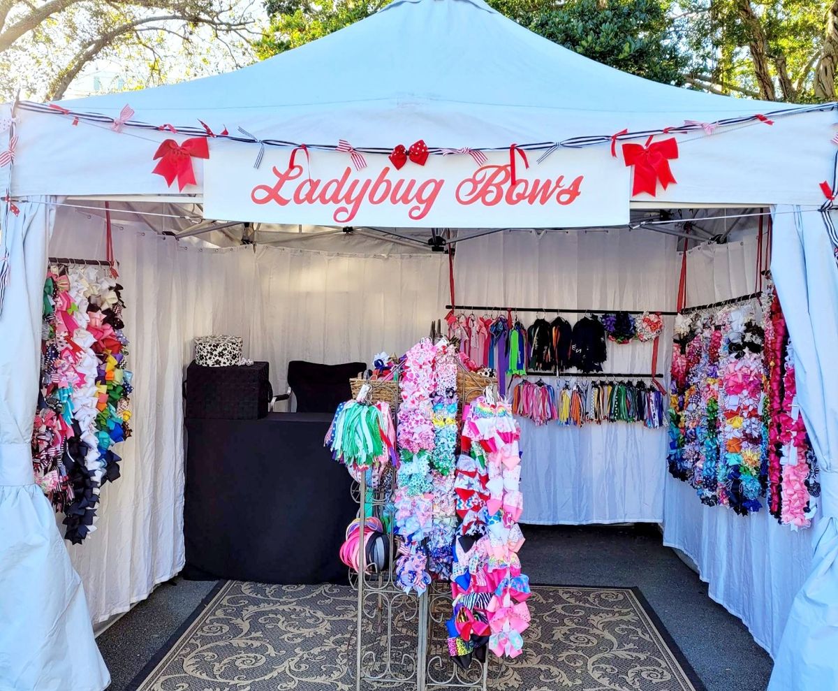 Ladybug Bows will be at Brownwood Paddock Square Art & Craft Festival