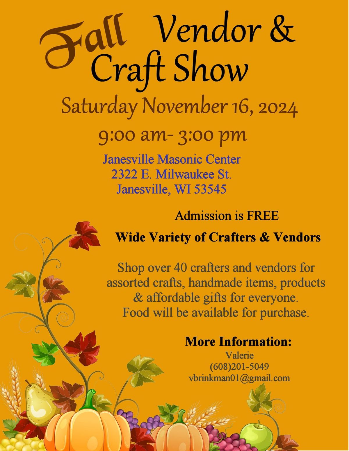 Fall Vendor and Craft Show