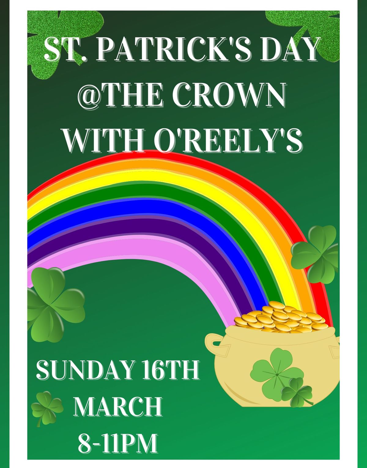 St Patrick's night with O'Reely's 