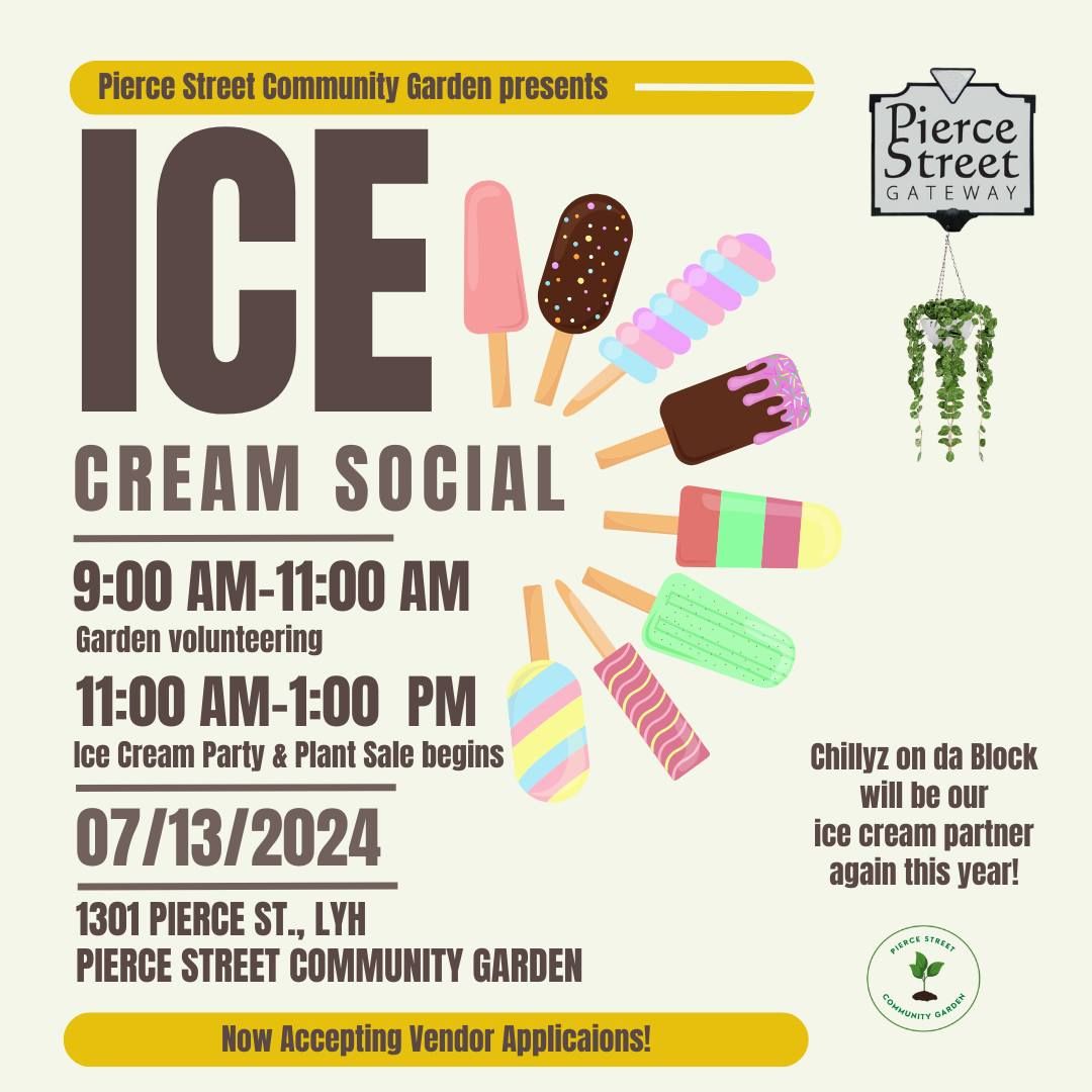 Pierce Street Gateway & Community Garden's Ice Cream Social & Pay-What-You-Can Plant Sale