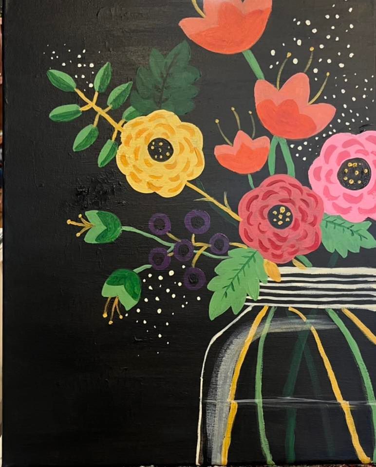 Spring Florals Canvas Class