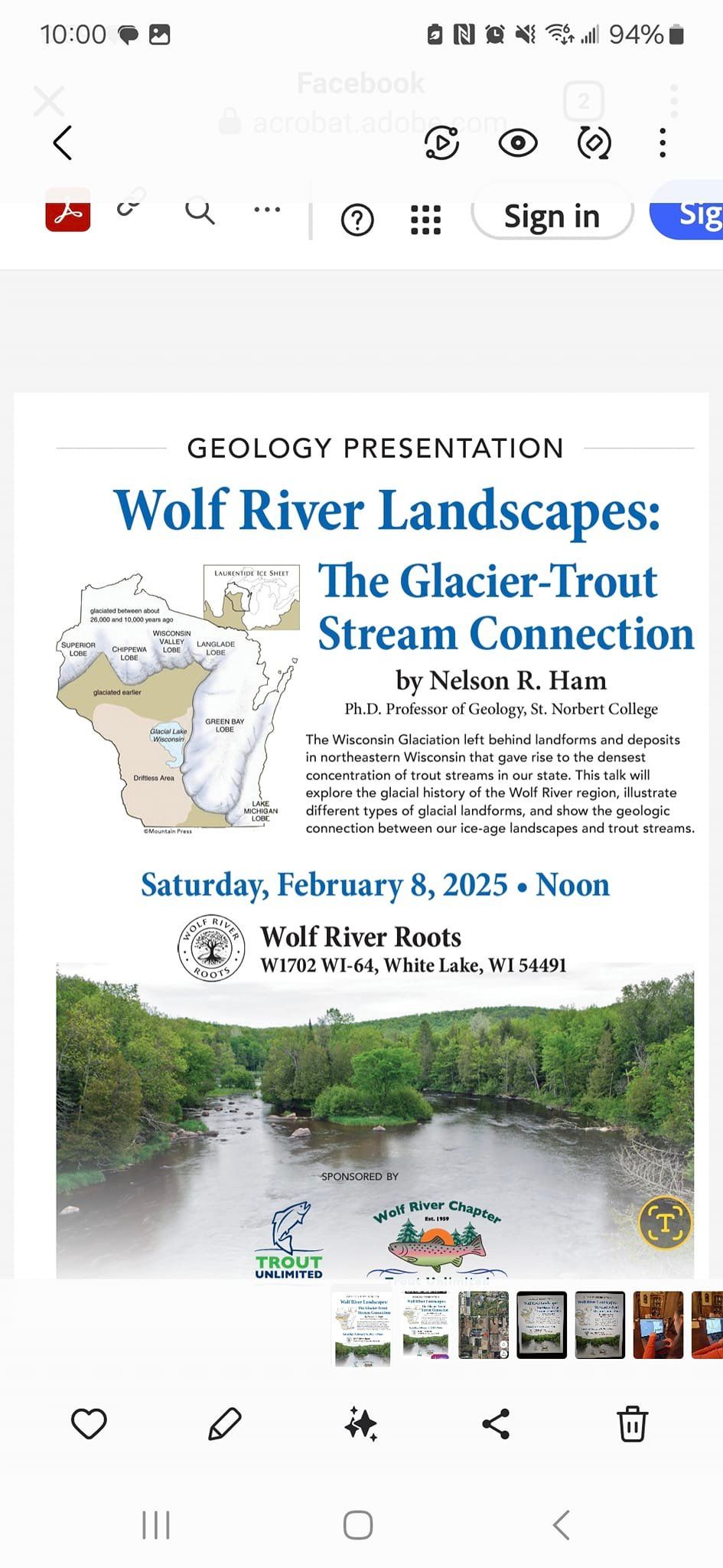 Wolf River Geology Presentation