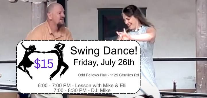 Swing Dance at Odd Fellows Hall - lesson with Mike & Elli