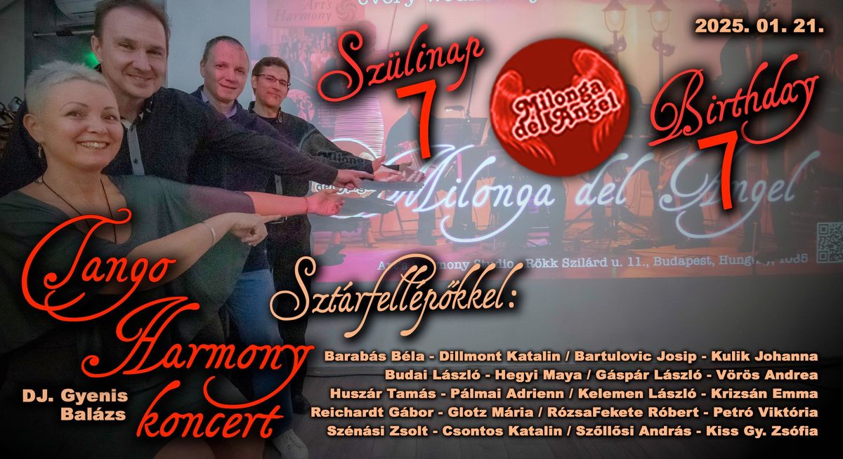 MdA 7. sz\u00fclinap - Tango Harmony koncert szt\u00e1rfell\u00e9p\u0151kkel - DJ. Gyenis Bal\u00e1zs