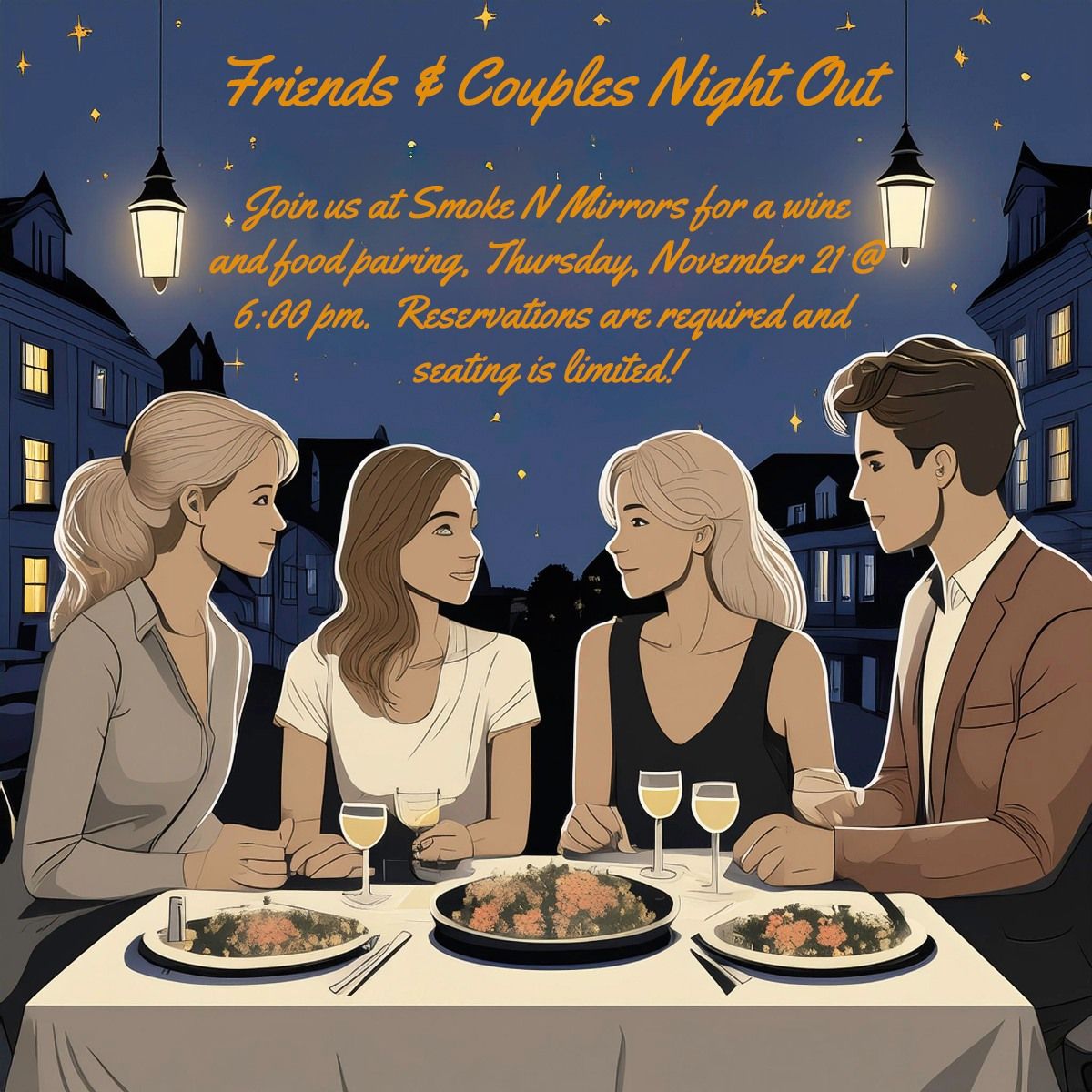 Friends and Couples Wine Pairing