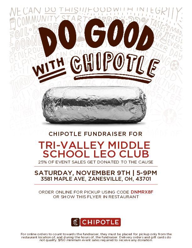 Chipotle Dinner Fundraiser 