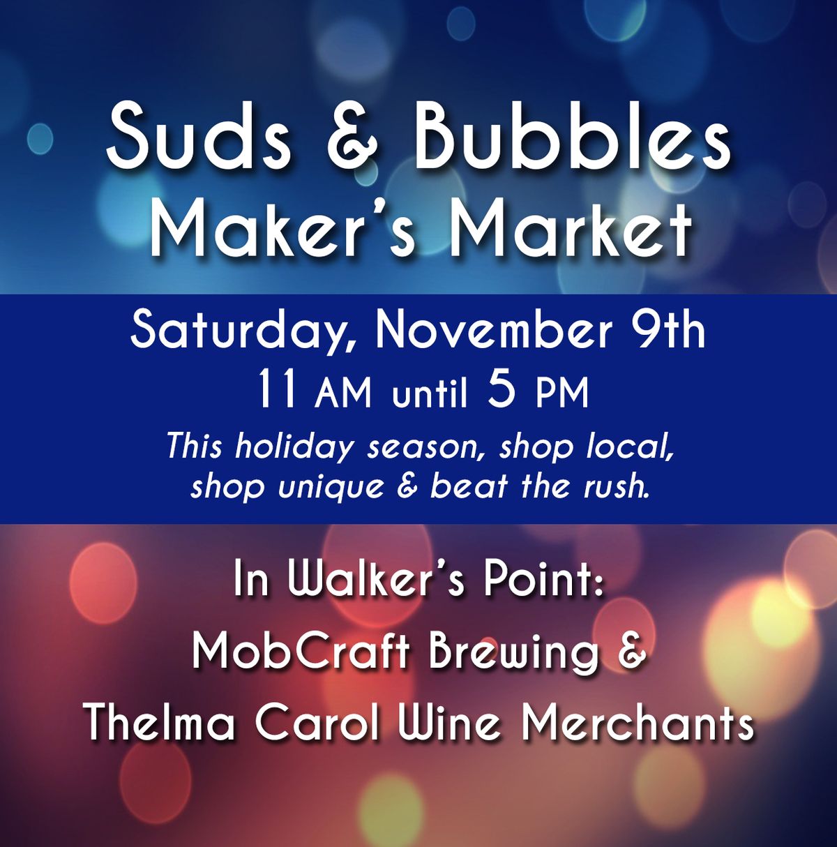 Suds and Bubbles Makers Market 