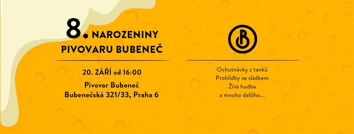 8. narozeniny Pivovaru Bubene\u010d