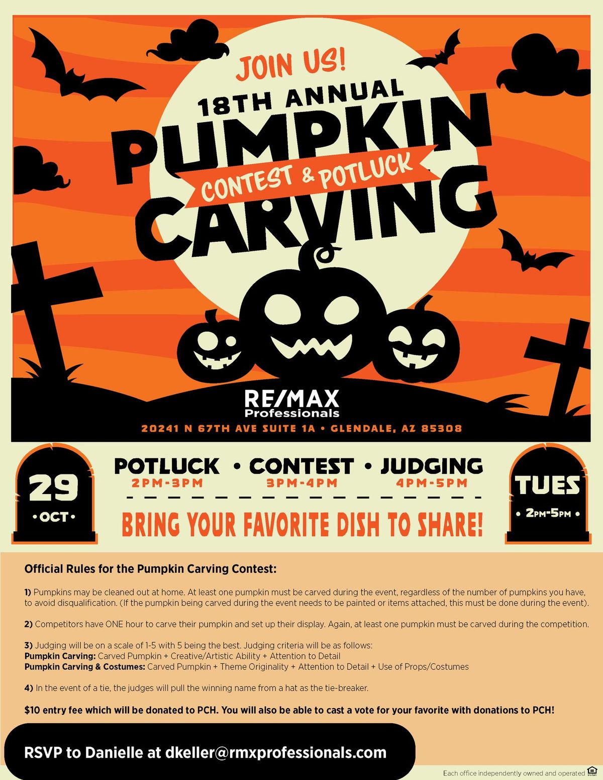 18th Annual Pumpkin Carving Contest & Potluck