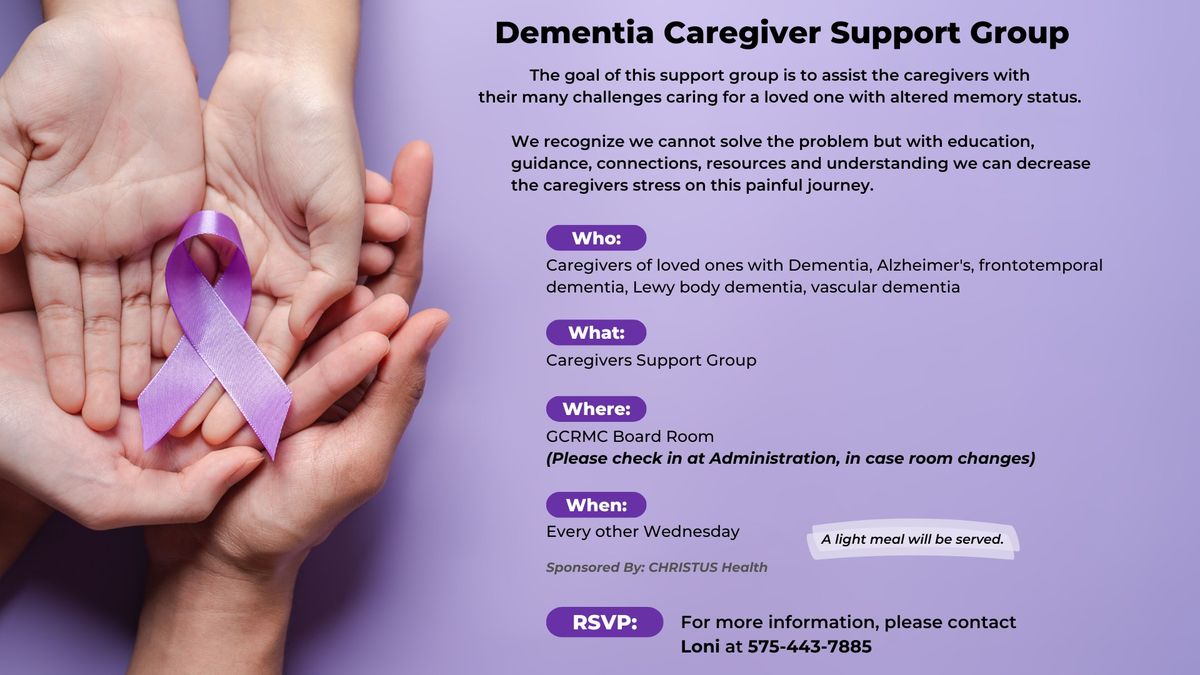 Dementia Caregiver Support Group