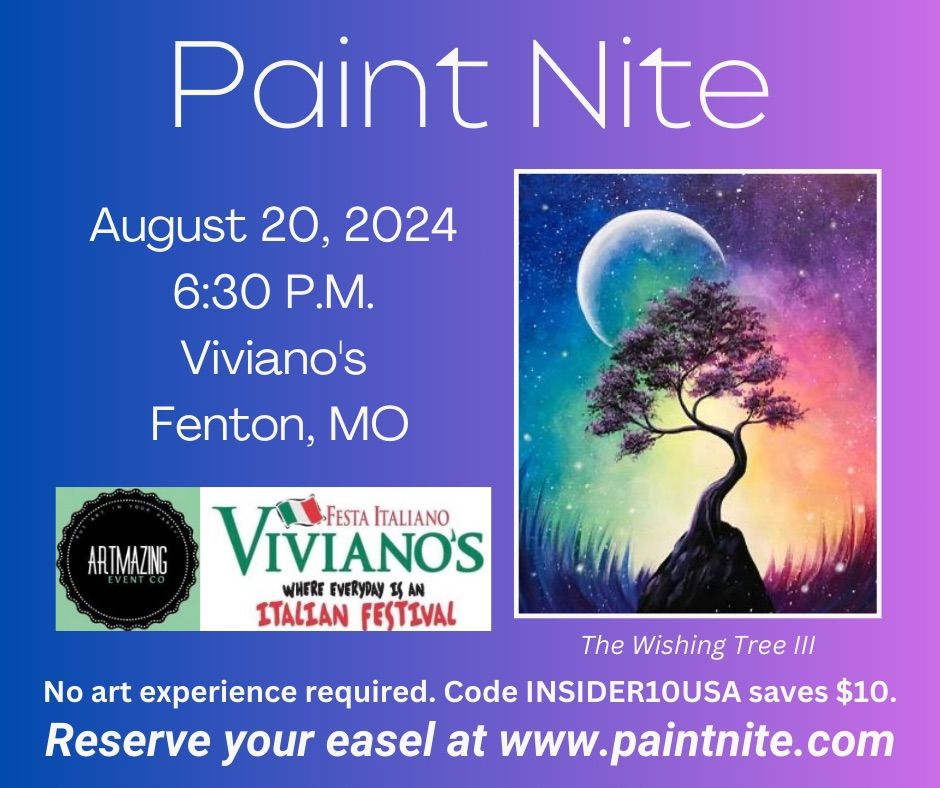 08\/20\/2024 Paint Nite at Viviano\u2019s in Fenton, MO