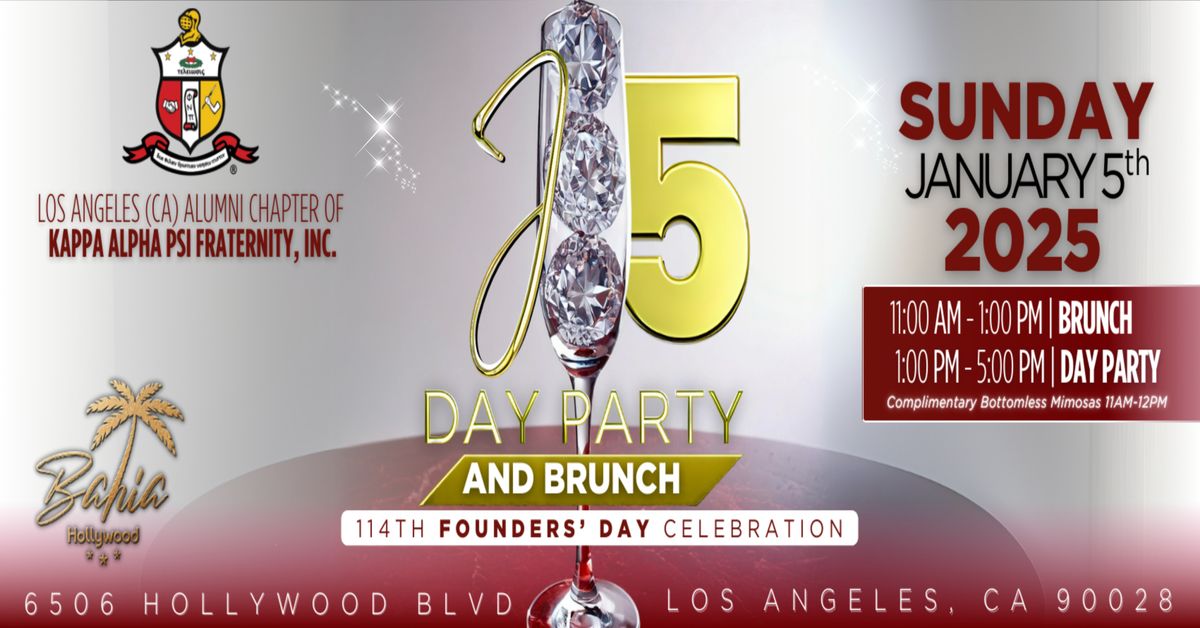 J5114 Founders' Day: Brunch & Day Party Celebration