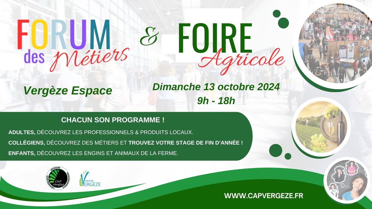 Le Forum des m\u00e9tiers & la Foire Agricole