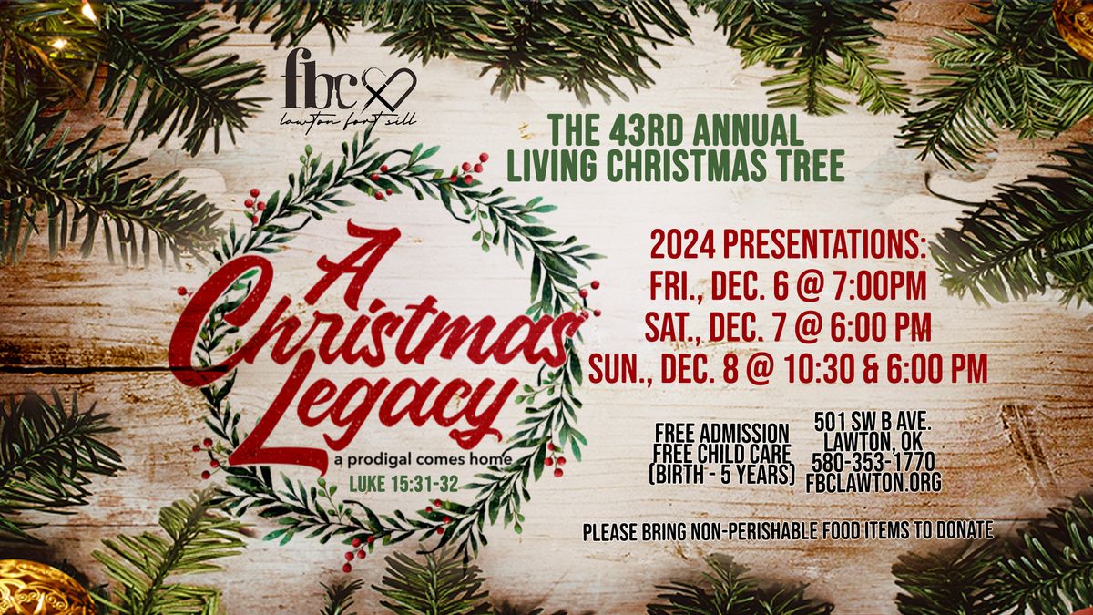 A Christmas Legacy Sunday, Dec 8, 2024, PM