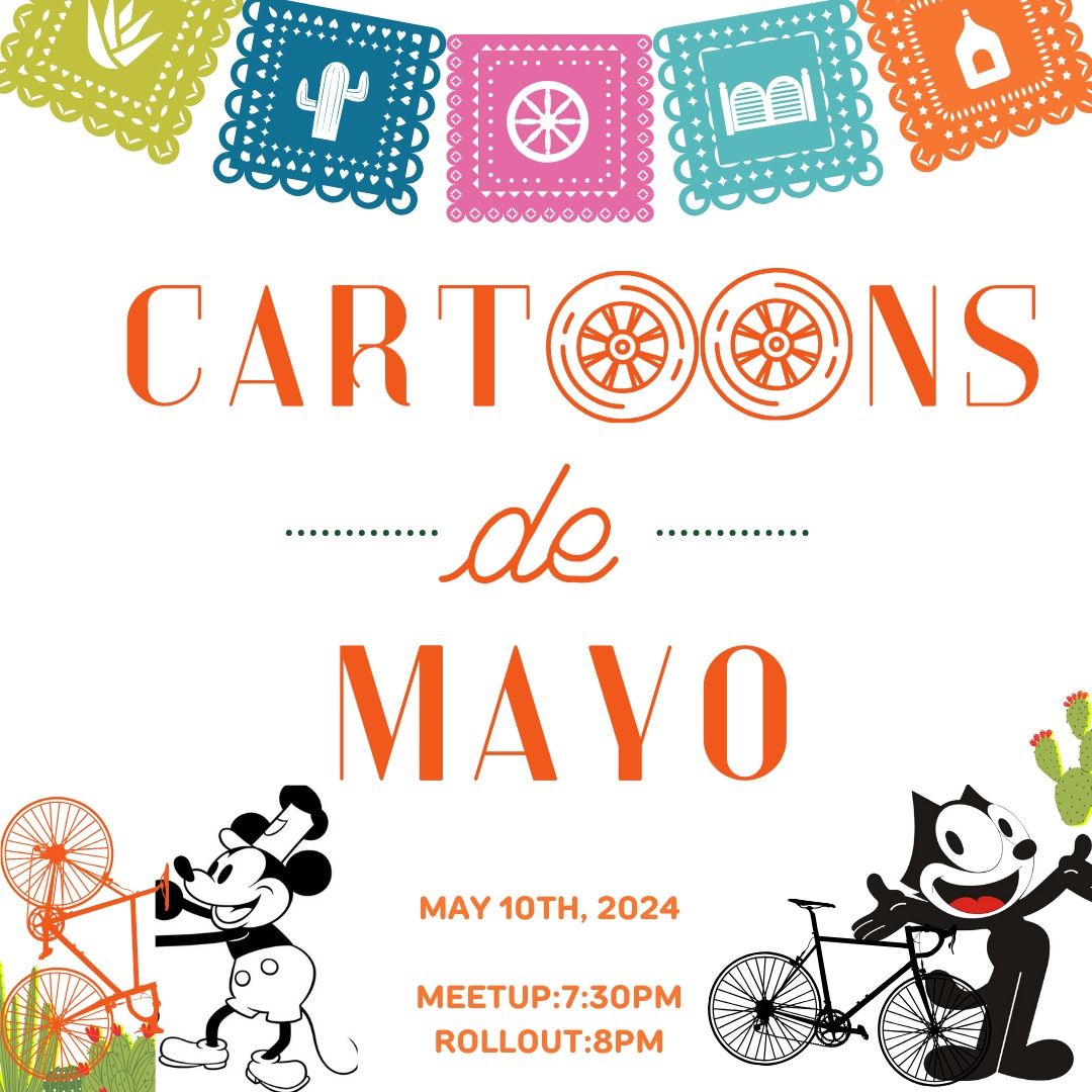 East Bay Bike Party May 2024 - Cartoons De Mayo