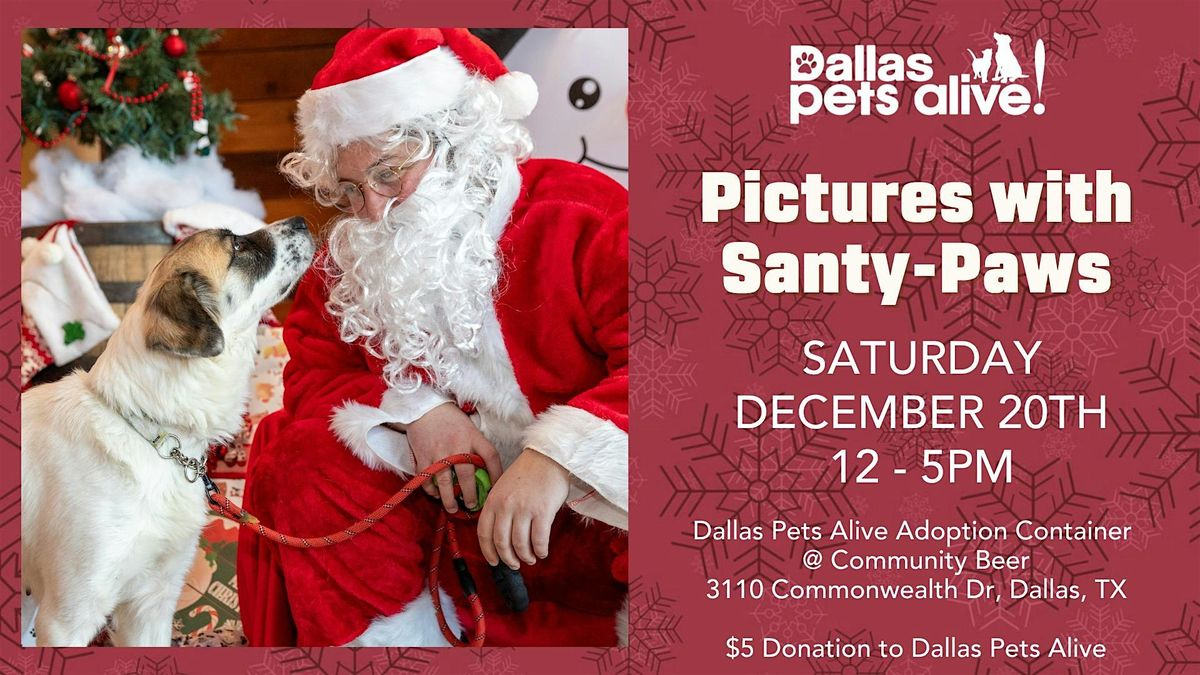 Pictures with Santy-Paws Benefiting Dallas Pets Alive