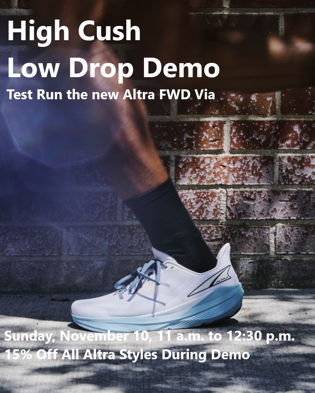 High Cush, Low Drop Demo with Altra