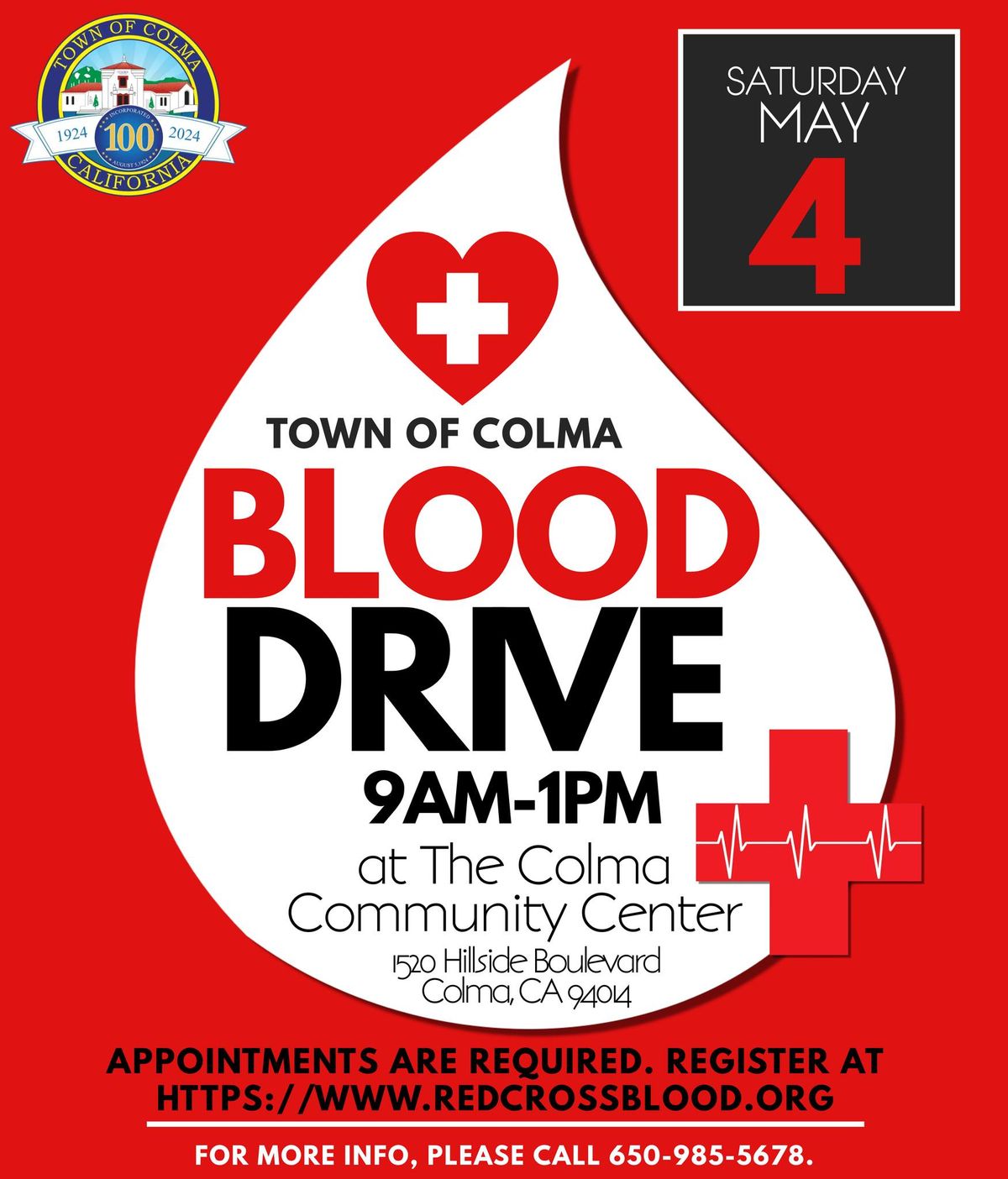 Town of Colma Blood Drive