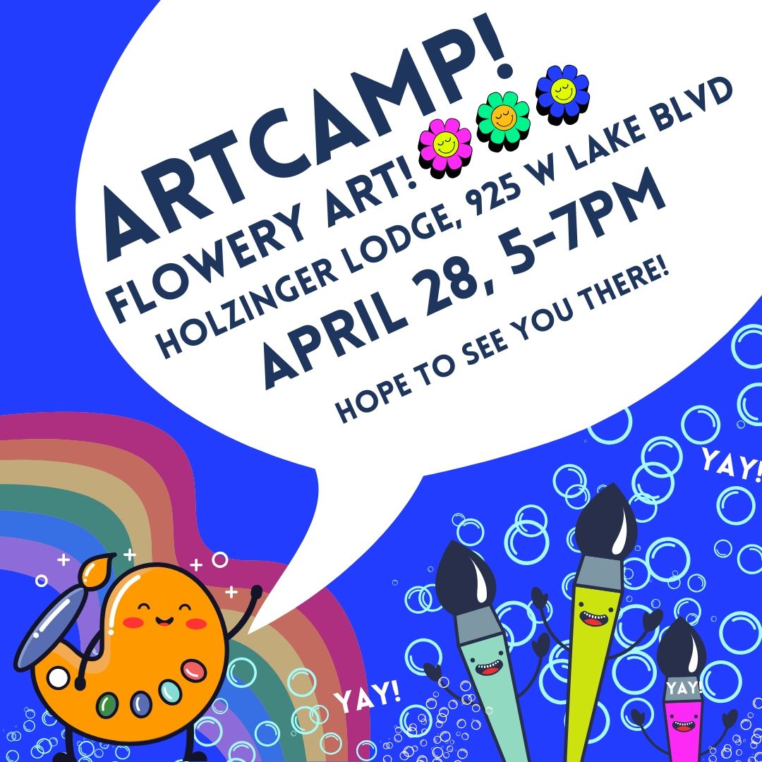 ARTCAMP! at Holzinger Lodge: Flowery Art!