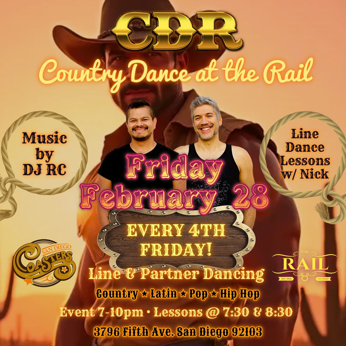 COUNTRY DANCE AT THE RAIL