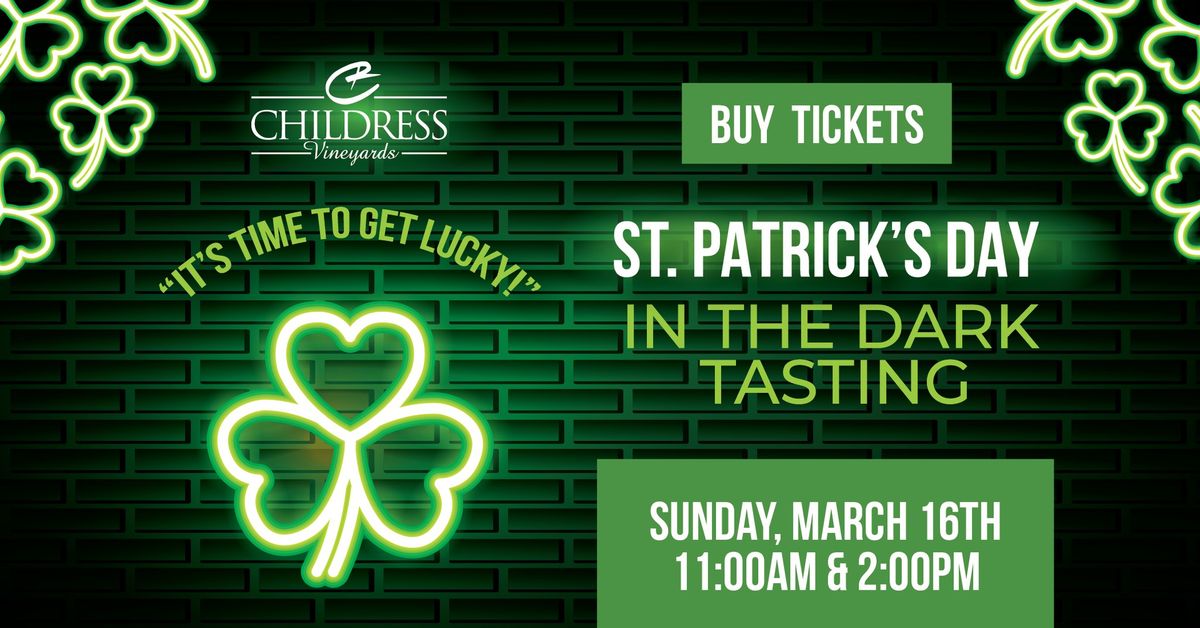 St. Patrick's Day In the Dark Tasting - SOLD OUT