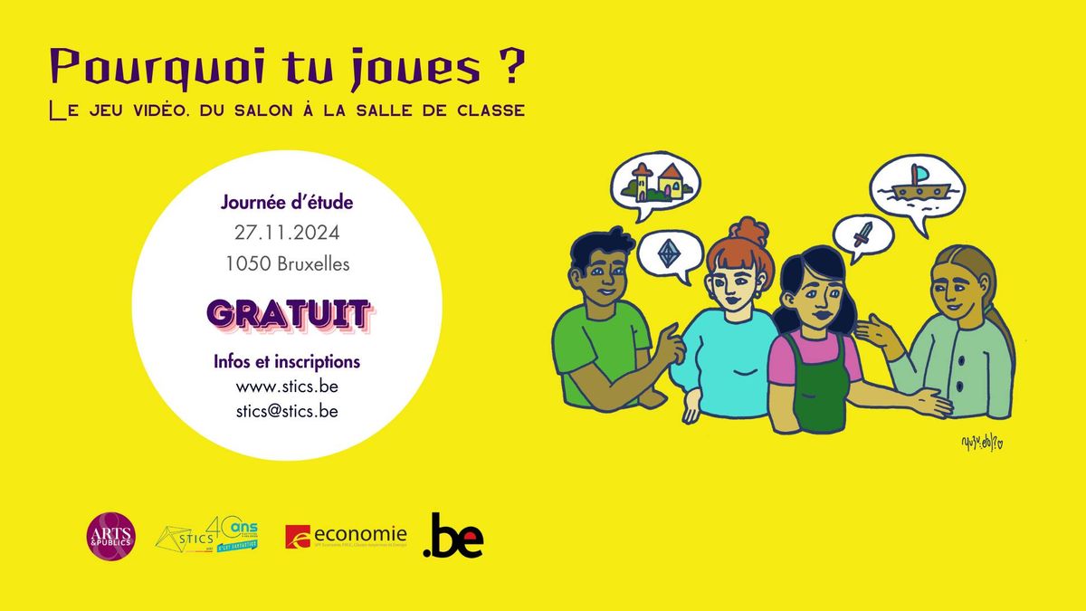 Journ\u00e9e d\u2019\u00e9tude \u00ab Pourquoi tu joues ? \u00bb : le jeu vid\u00e9o, du salon \u00e0 la salle de classe