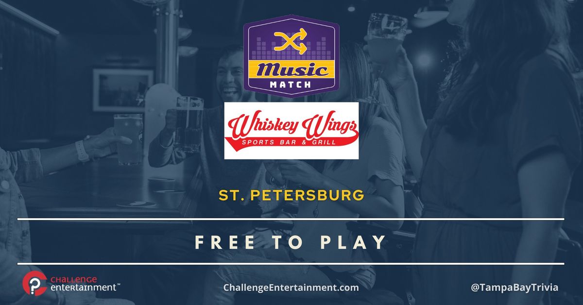 \ud83c\udf89 Get Ready for "Music Match" Night Every Thursday at Whiskey Wings St. Petersburg! \ud83c\udf54