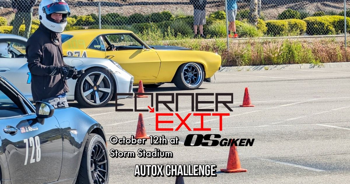 Corner-Exit October 12th Storm Stadium Autocross Challenge!