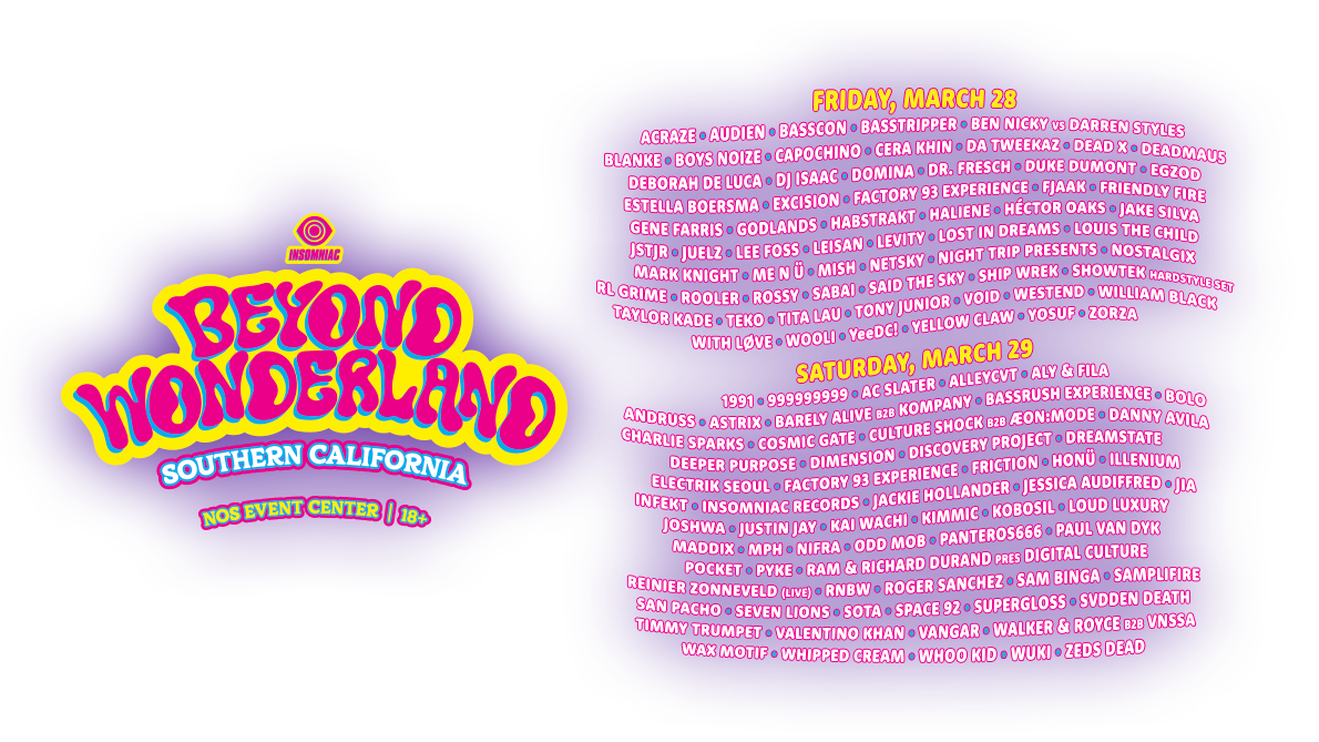 Beyond Wonderland (2 Day Pass) (18+)