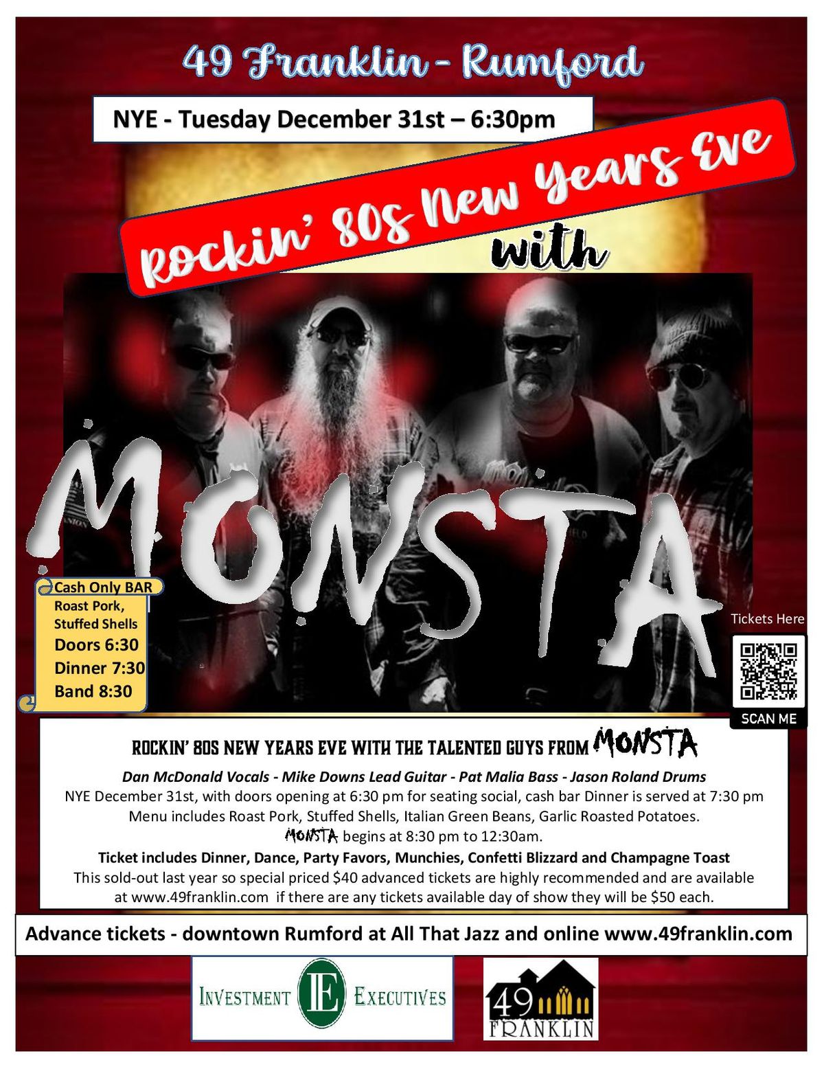 80s Rockin\u2019 NYE with MONSTA!