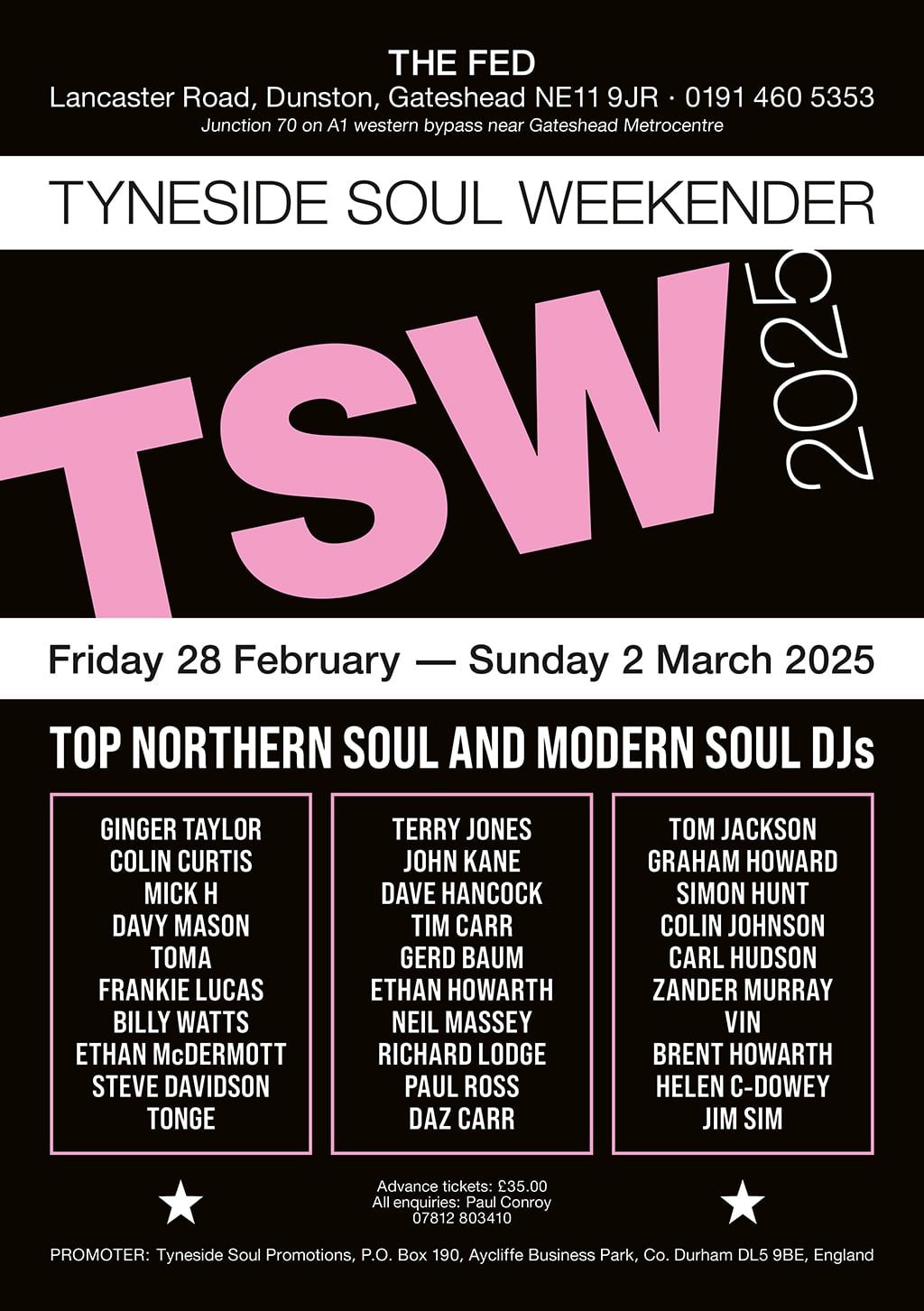 Tyneside Soul Weekender 2025 