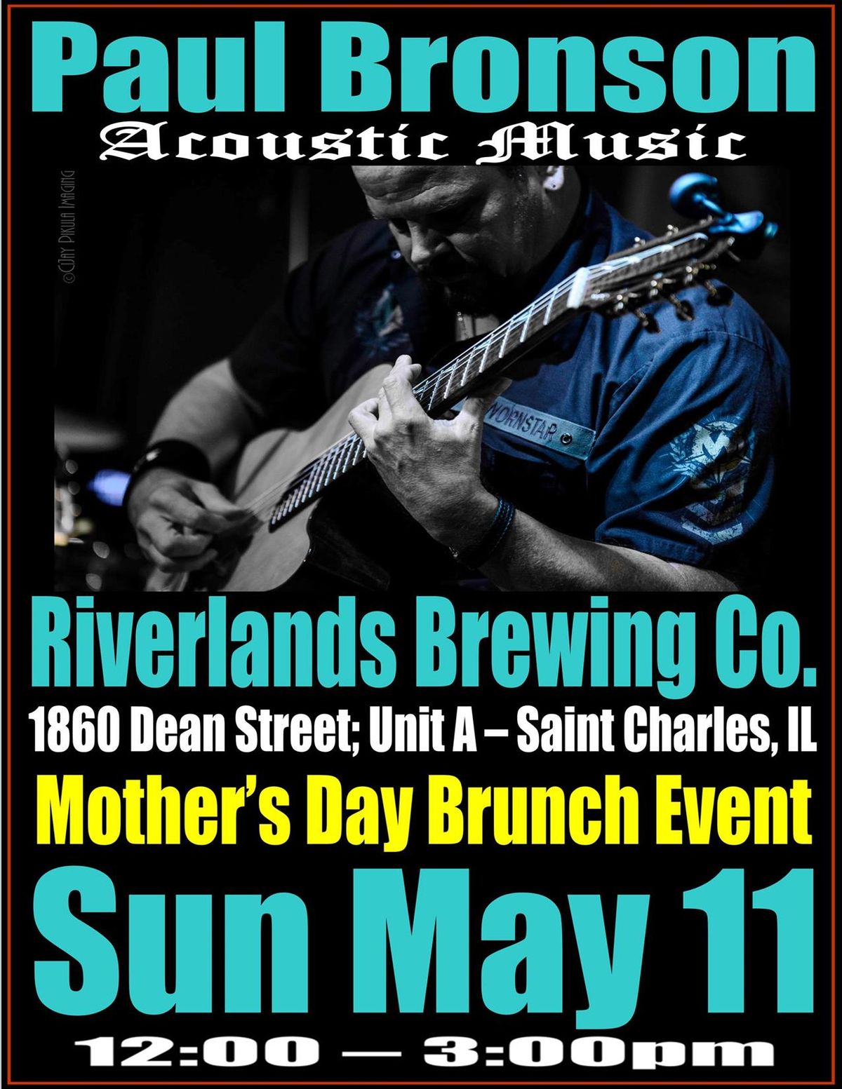 Paul Bronson Acoustic Music @ Riverlands Brewing Co. - St. Charles, IL - Sunday, May 11th