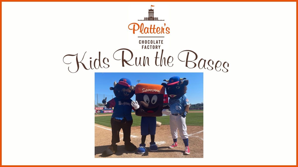 Kids Run the Bases with Sammy Sponge at Sahlen Field