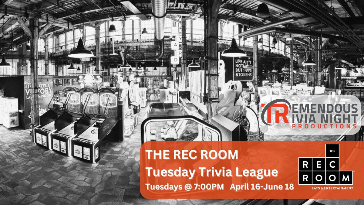 Winnipeg Rec Room Trivia League! April 16-June 18th 7pm