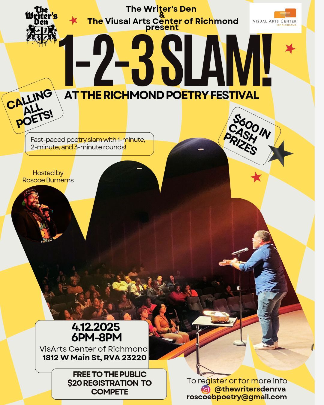 1-2-3 Slam at the 2025 Poetry Festival 