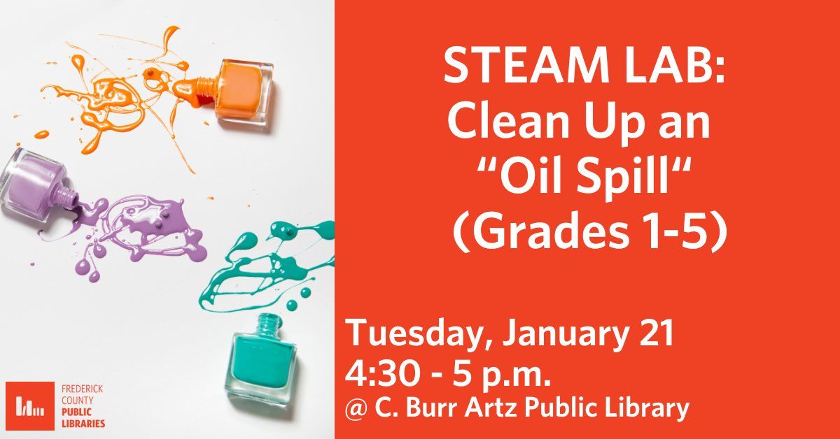 STEAM Lab: Clean Up an "Oil Spill" (Grades 1-5)